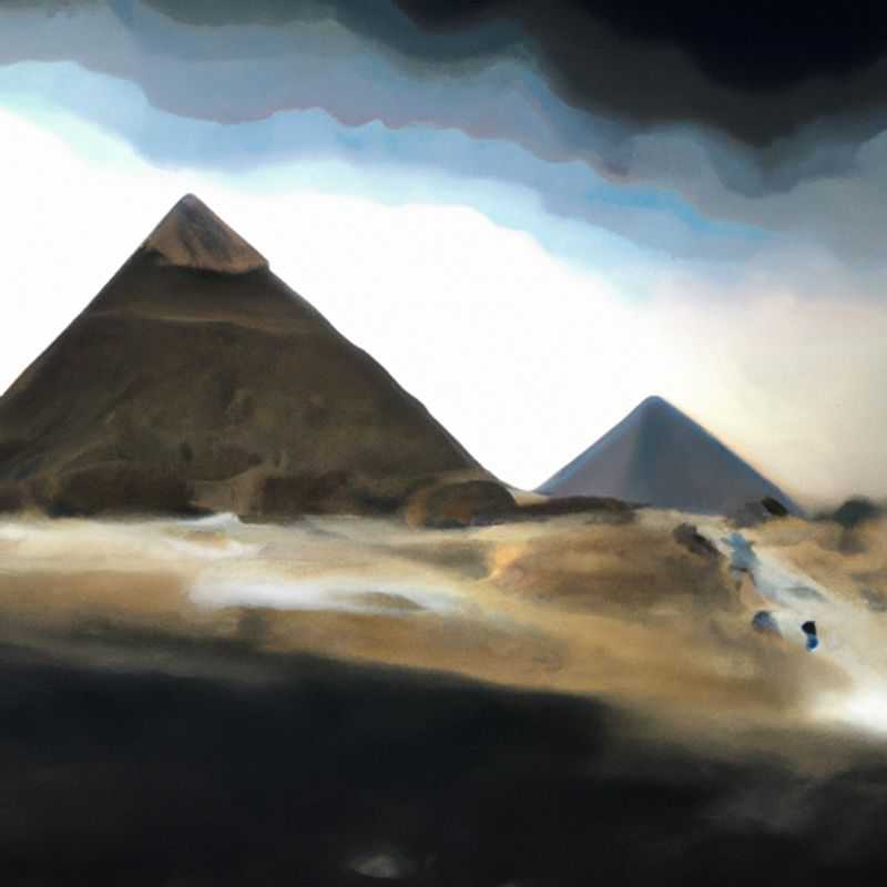 Six personnes debout devant les imposantes pyramides de Gizeh, sous le ciel d'hiver égyptien, lors de leur voyage d'une semaine pour découvrir la nécropole de Gizeh.