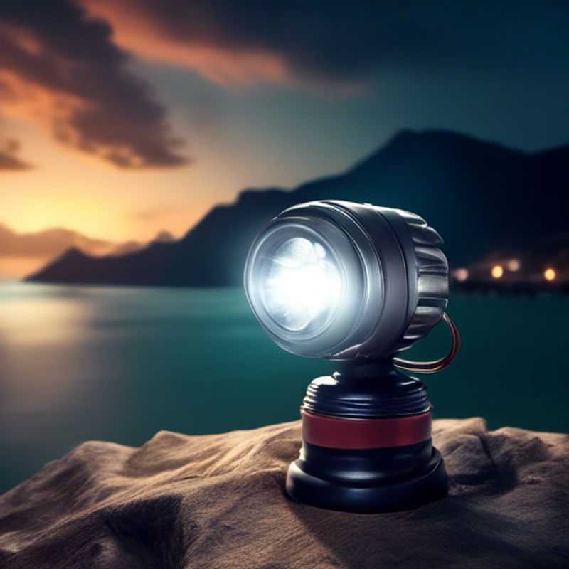 Une lampe frontale ou une lampe torche avec des piles de rechange, prête à l'aventure.