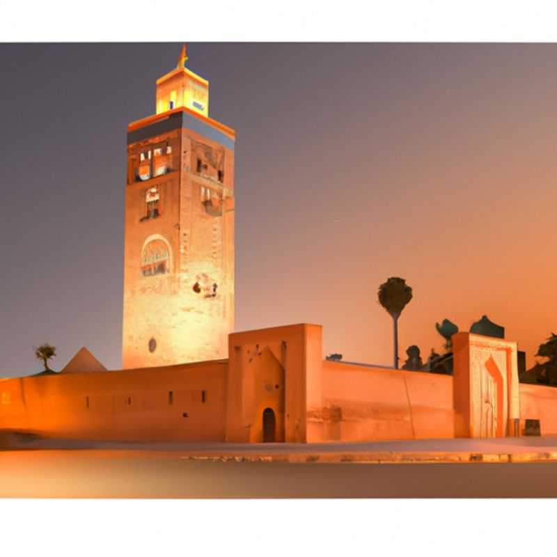 Excursion dans le désert du Sahara au départ de la place Djemaa el&#45;Fna&#44; Marrakech&#44; Maroc en été