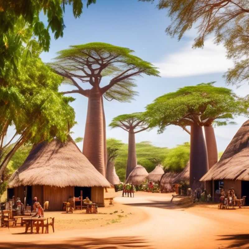 Dégustez des fruits tropicaux frais dans les marchés locaux de l'Avenue des Baobabs&#44; Madagascar au printemps