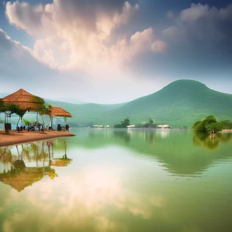 Le lac Volta, Ghana : un vaste réservoir d'eau douce offrant des paysages époustouflants.