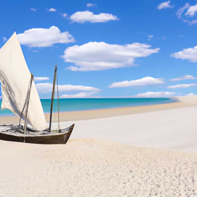 Visite de l' île de Santa Carolina dans l' archipel de Bazaruto&#44; au Mozambique&#44; au printemps