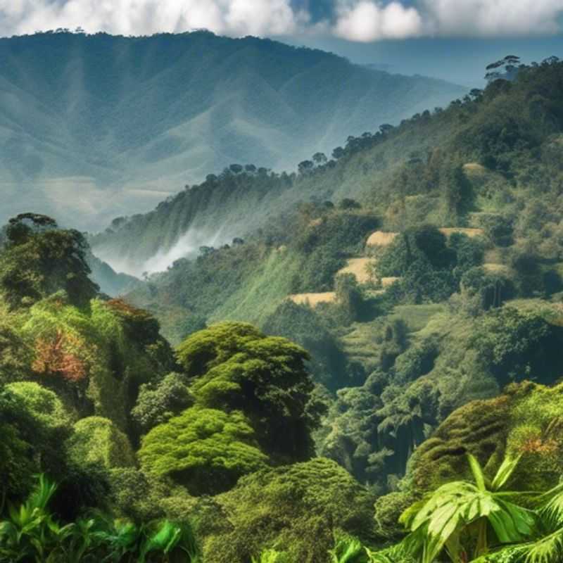 Le Parc National de la Forêt de Nyungwe, Rwanda : une vue imprenable sur la luxuriante forêt tropicale.