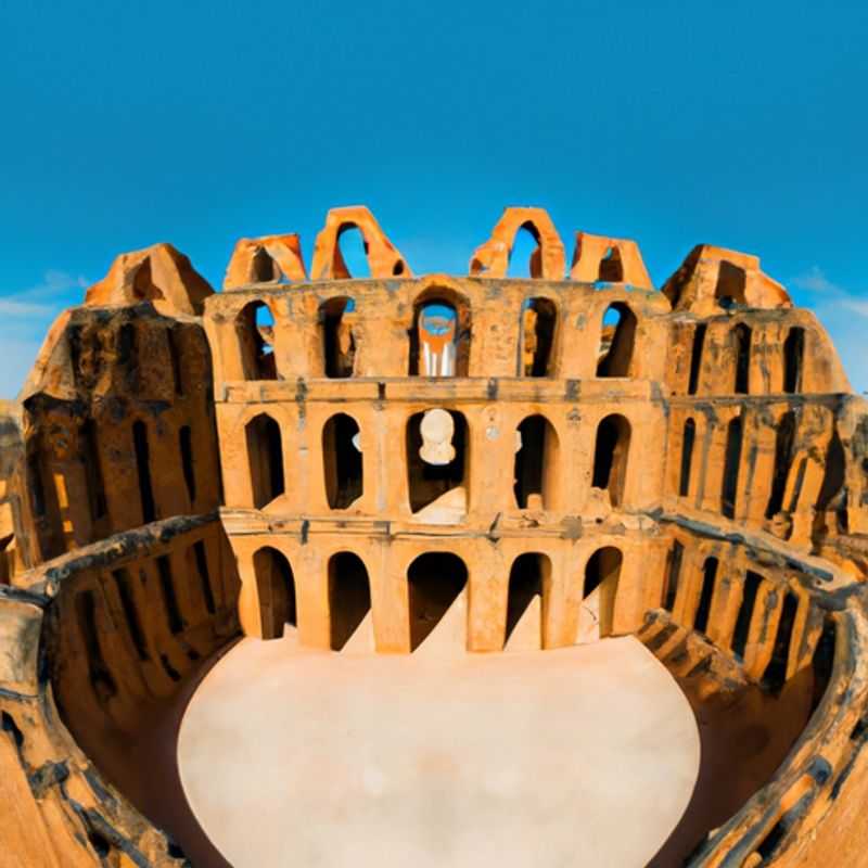 Visite de l' amphithéâtre d'El Jem en automne &#58; un voyage dans le temps