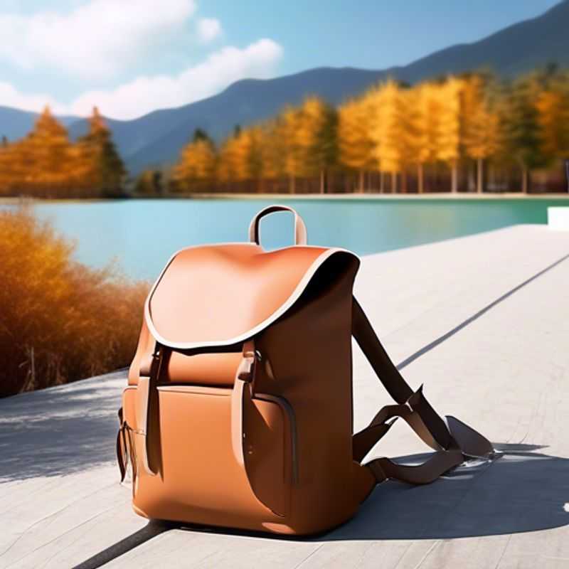 Un sac à dos ou un sac à dos pour la journée, prêt pour l'aventure, avec des compartiments pratiques et une allure robuste.