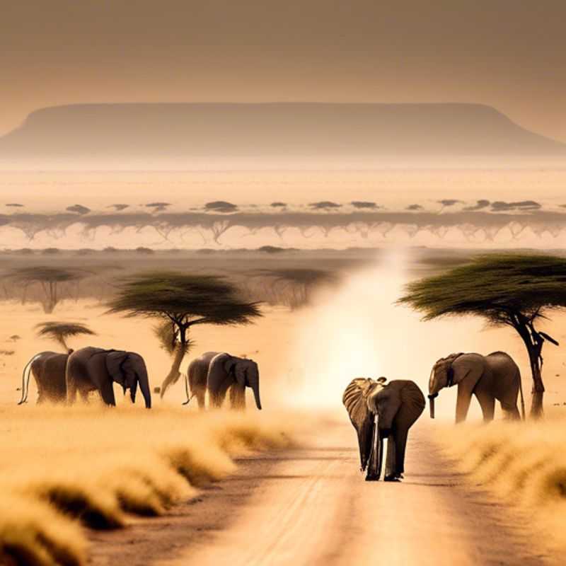 Captez des photos époustouflantes du mont Kilimanjaro depuis la colline d'observation dans le parc national d'Amboseli&#44; au Kenya&#44; durant l'automne