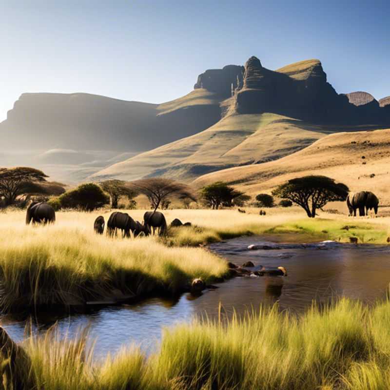 Discover the Majestic Drakensberg Mountains&#58; A Hiker's Paradise in South Africa's Autumn Splendor