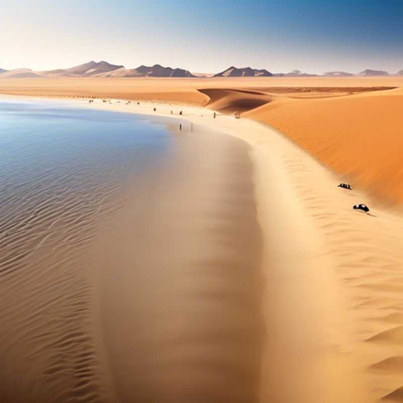 Survolez la Côte des Squelettes lors d'un vol panoramique dans le Parc national de Namib&#45;Naukluft&#44; Namibie&#44; en été